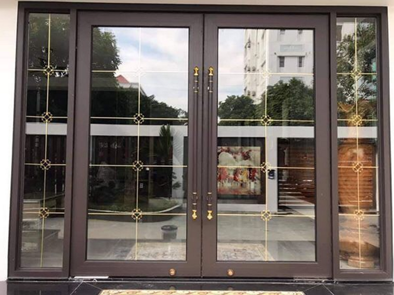 CỬANHÔM THỦY LỰC 2 CÁNH + VÁCH