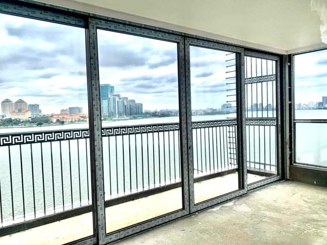 CỬA ĐI LÙA 4 CÁNH NHÔM CAO CẤP